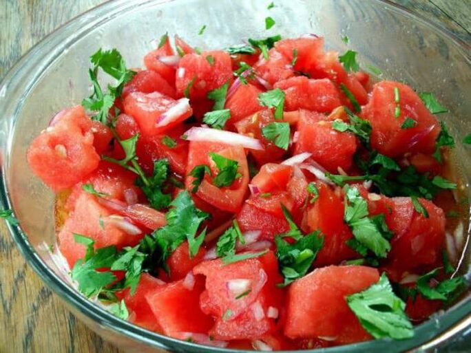görögdinnye saláta fogyásért